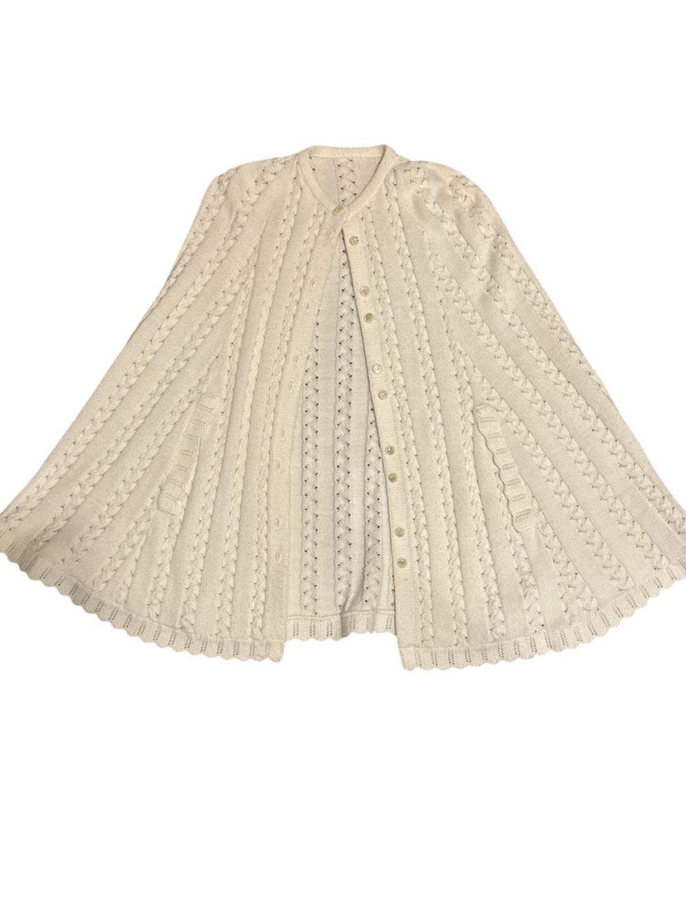 Vintage 1960s Knit Cape